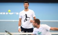 Djoker practising ahead of Adelaide International 1